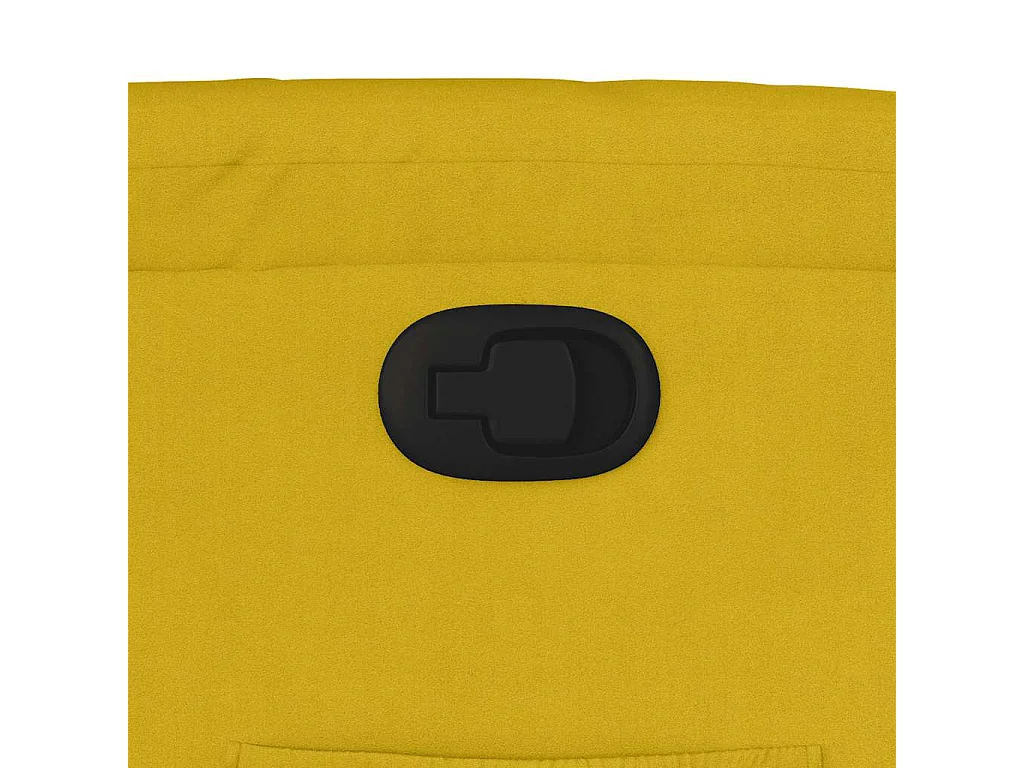 Fauteuil inclinable jaune velours