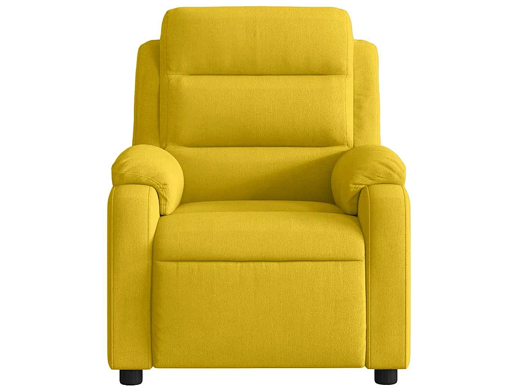 Fauteuil inclinable jaune velours