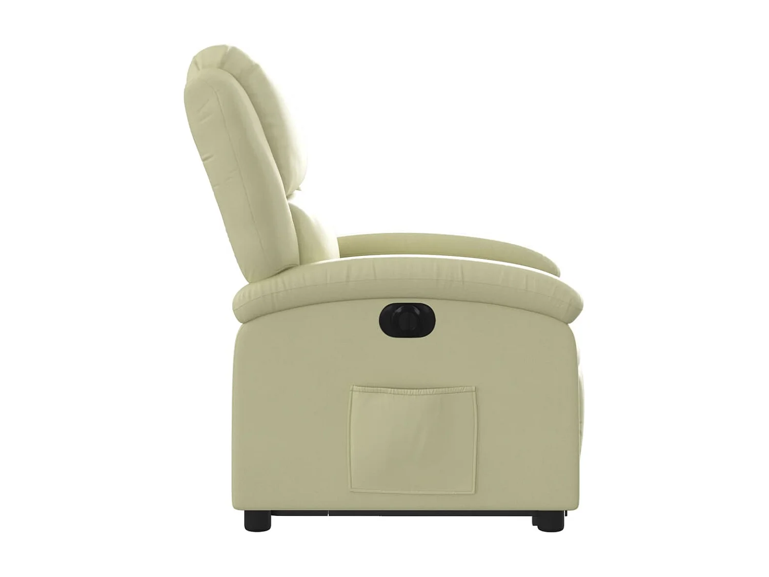 Relaxsessel mit Aufstehhilfe Elektrisch Creme Echtleder