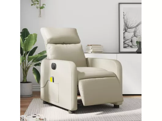 Kauf Unique Massagesessel Elektrisch Creme Kunstleder