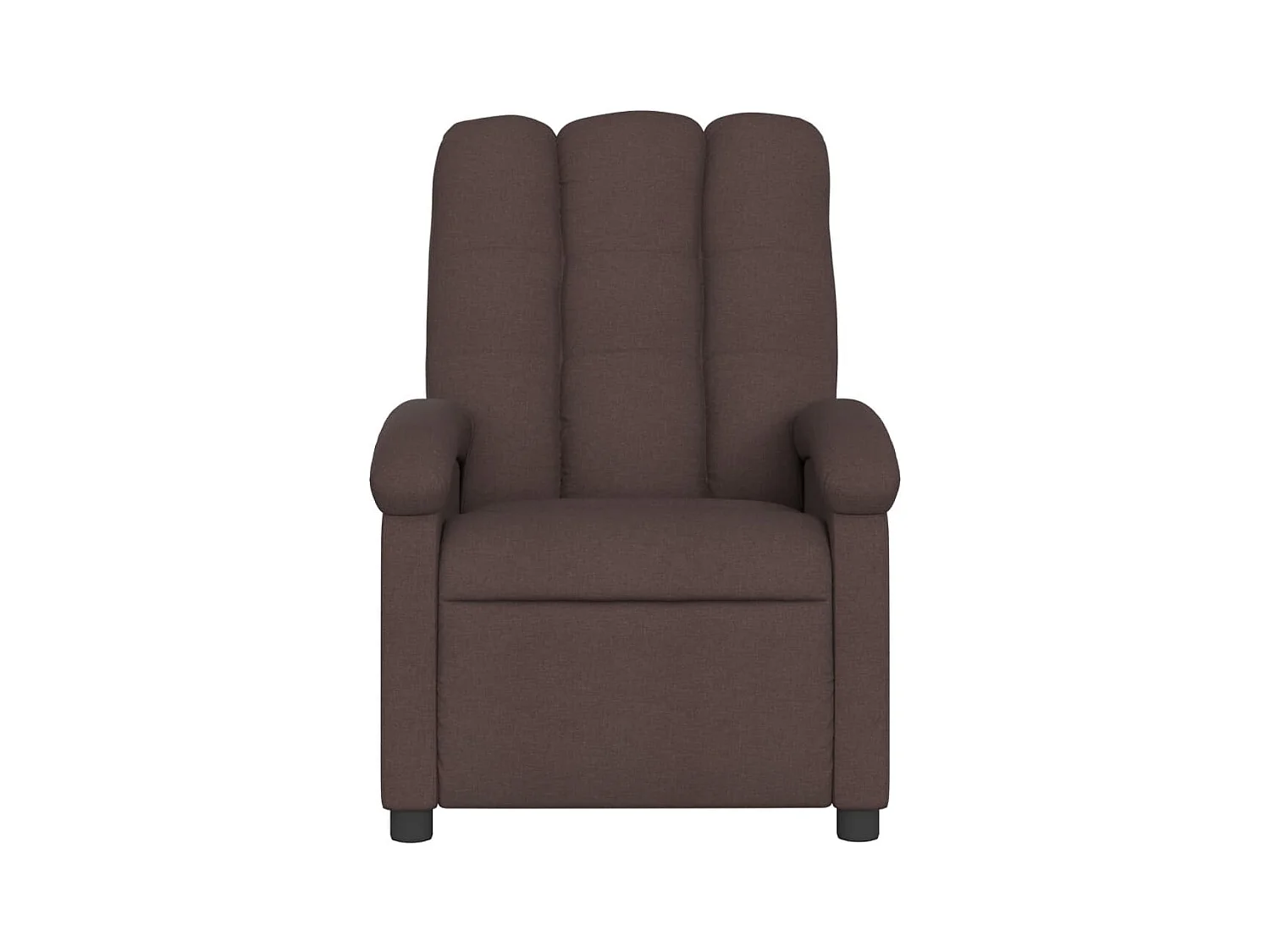Fauteuil inclinable électrique Marron foncé Tissu