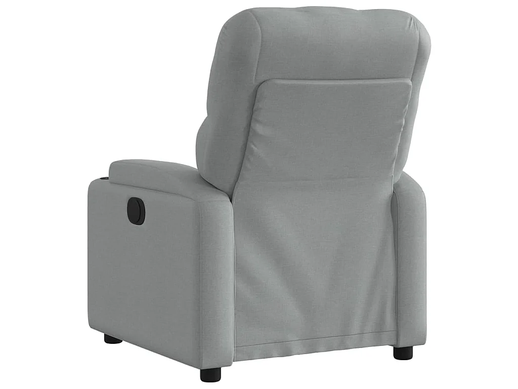 Fauteuil inclinable électrique Gris clair Tissu