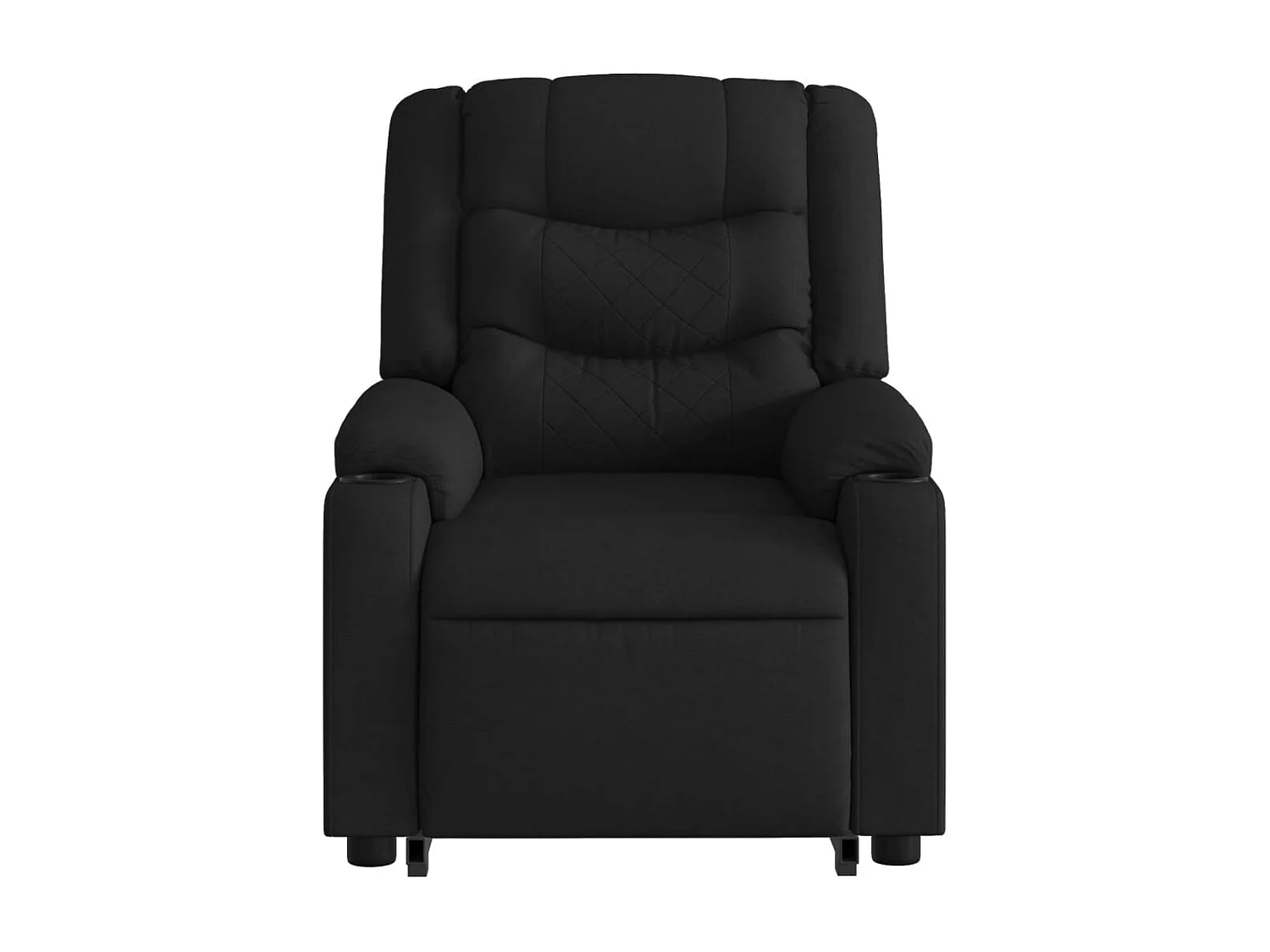 Sillón reclinable de masaje elevable tela negro