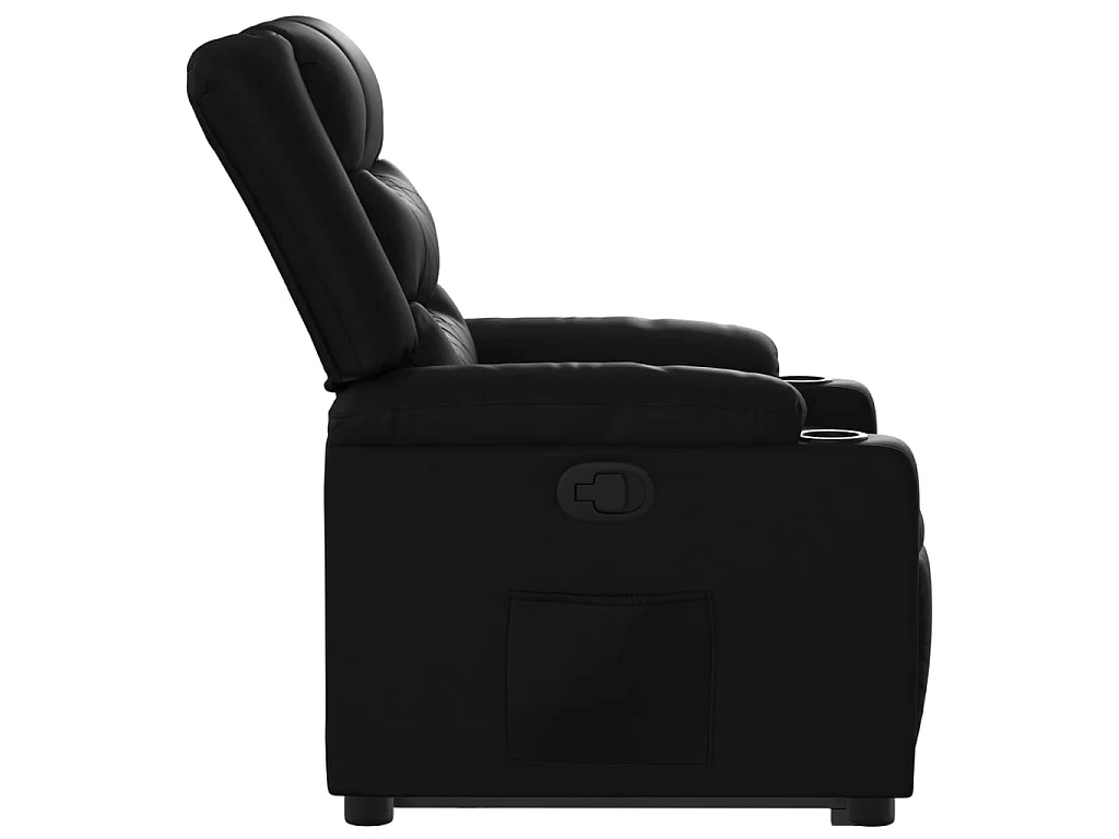Fauteuil inclinable Noir Similicuir
