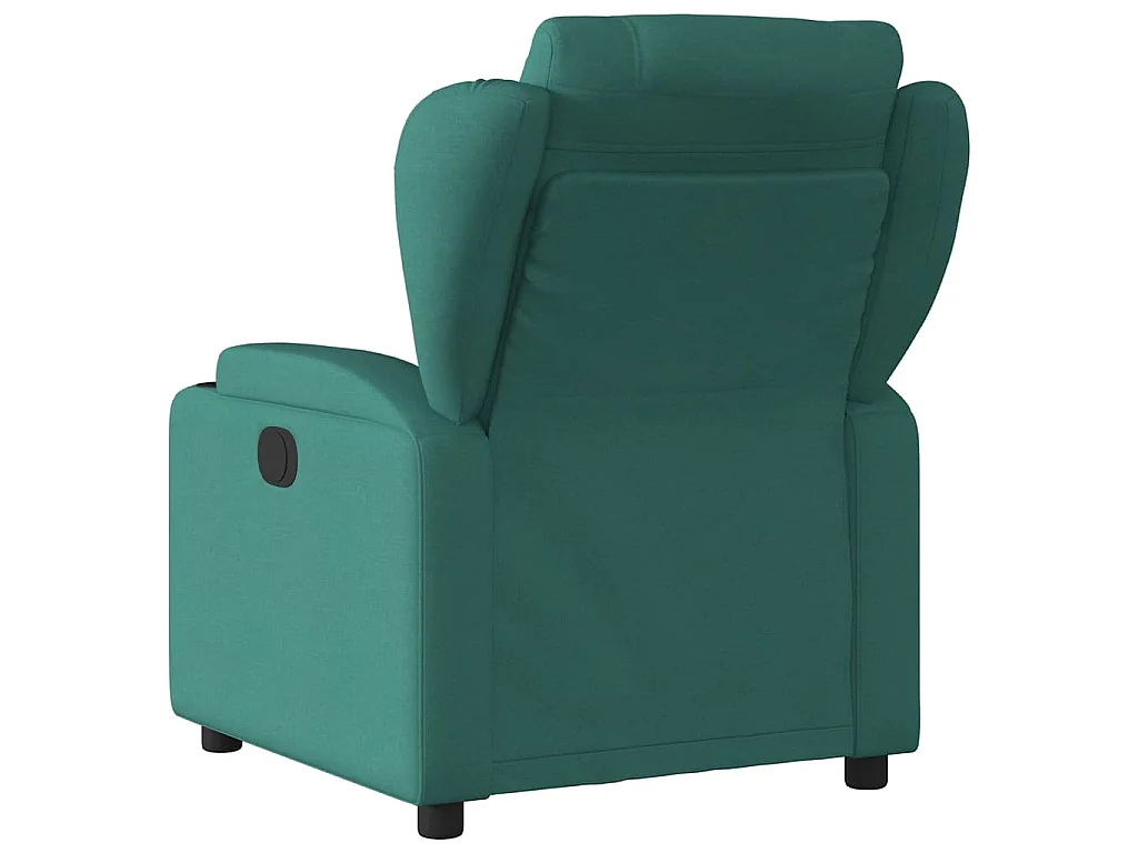 Fauteuil de massage inclinable électrique Vert foncé Tissu