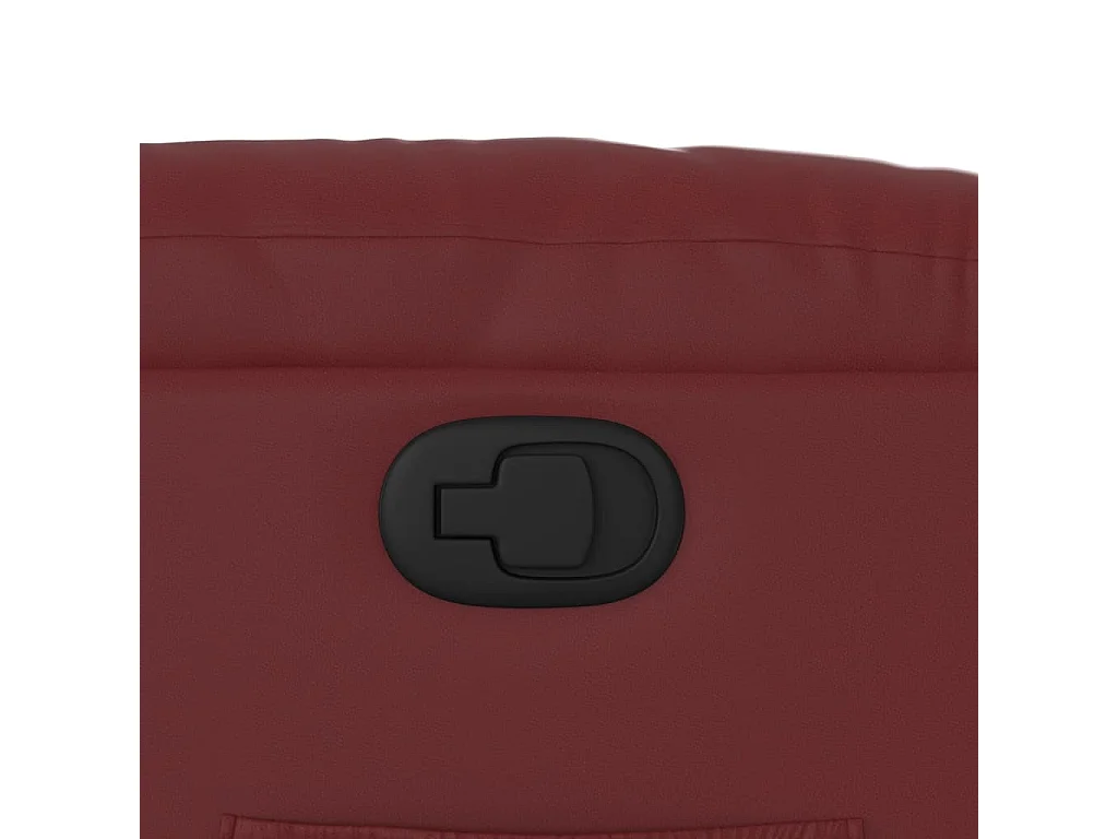 Fauteuil inclinable Rouge bordeaux Similicuir