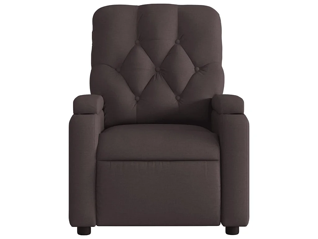 Relaxsessel Dunkelbraun Stoff