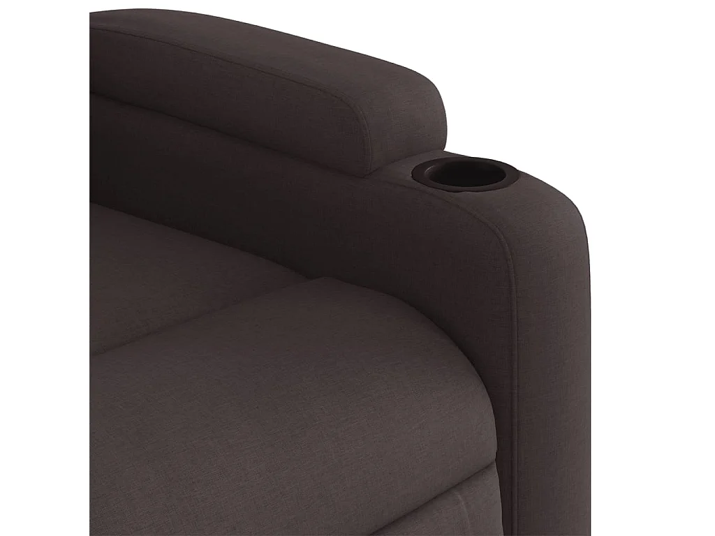 Relaxsessel Dunkelbraun Stoff