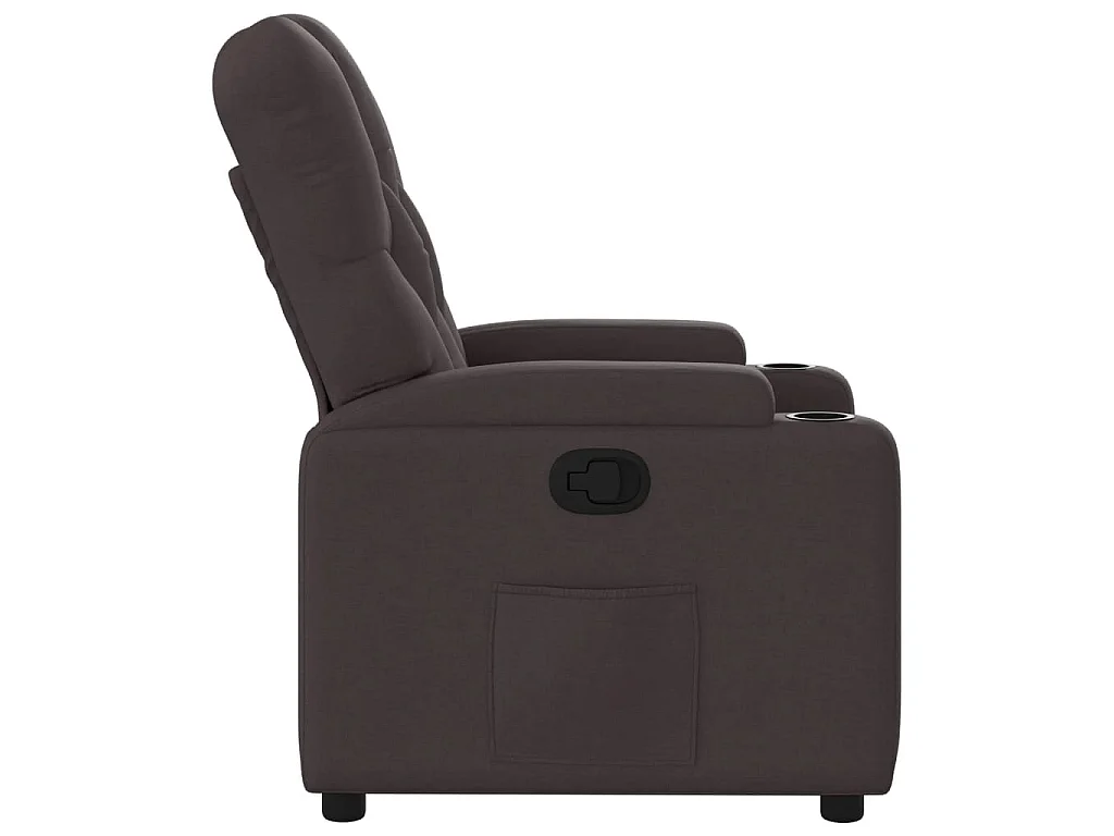 Relaxsessel Dunkelbraun Stoff