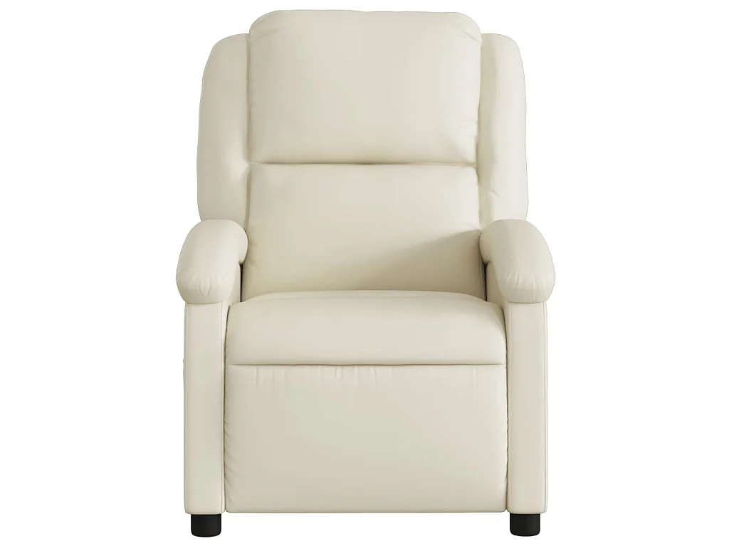 Fauteuil inclinable électrique Crème Similicuir
