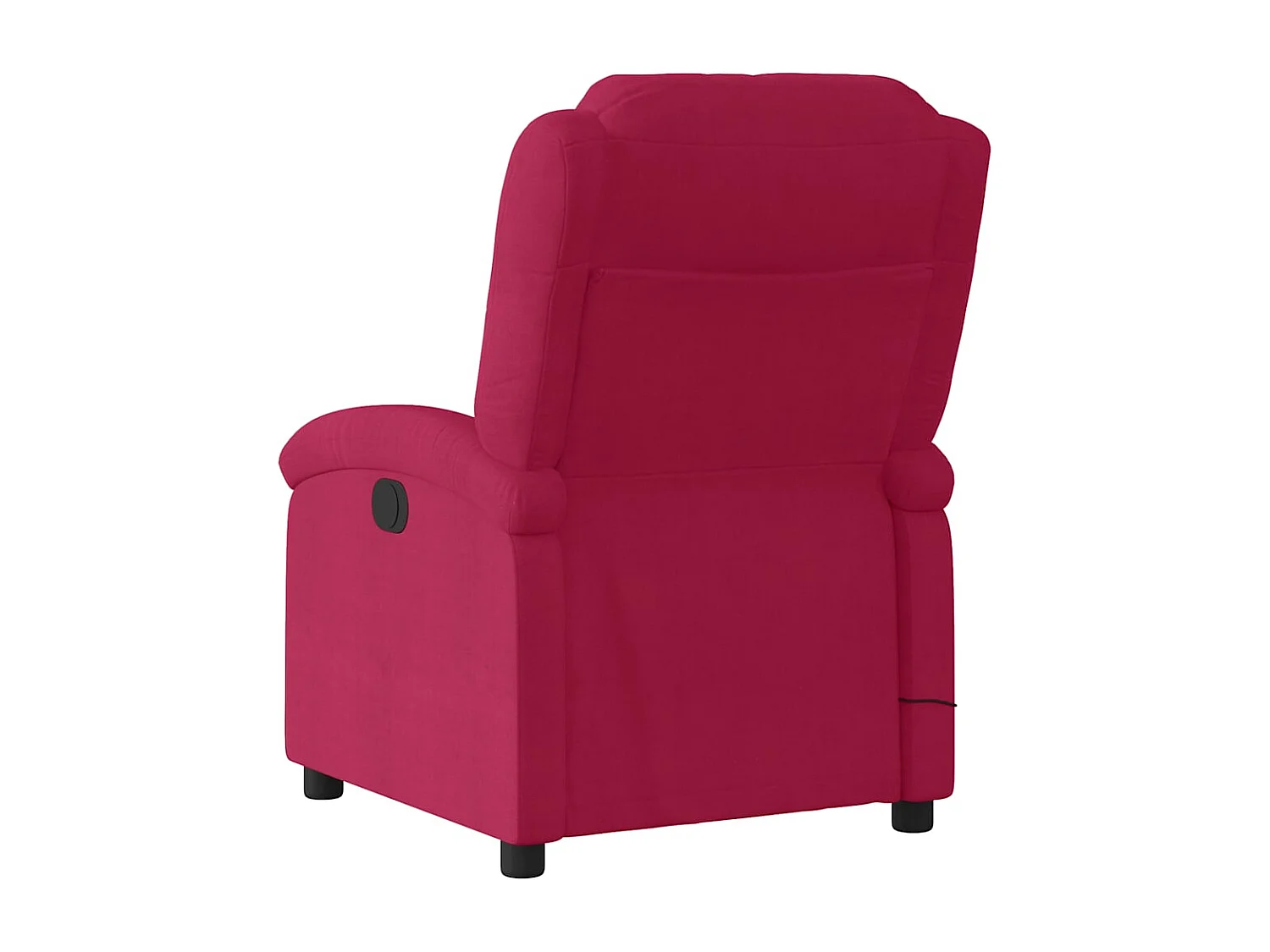 Fauteuil de massage inclinable rouge bordeaux velours