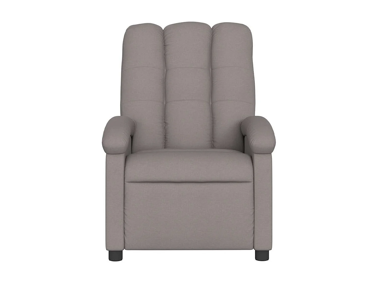 Fauteuil de massage inclinable électrique Taupe Tissu