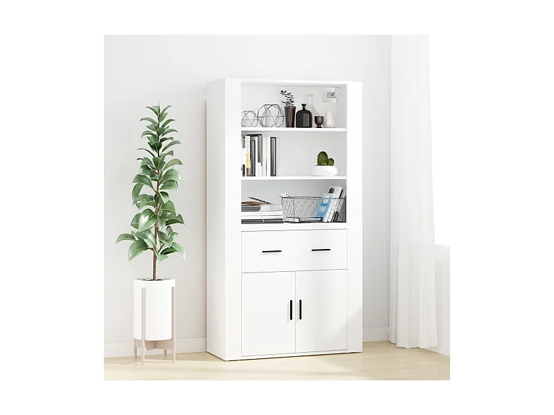 Credenza Bianca in Legno Multistrato