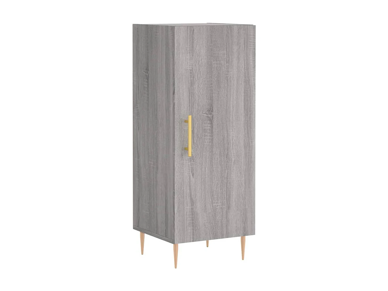 Credenza Grigio Sonoma 34,5x34x180 cm in Legno Multistrato