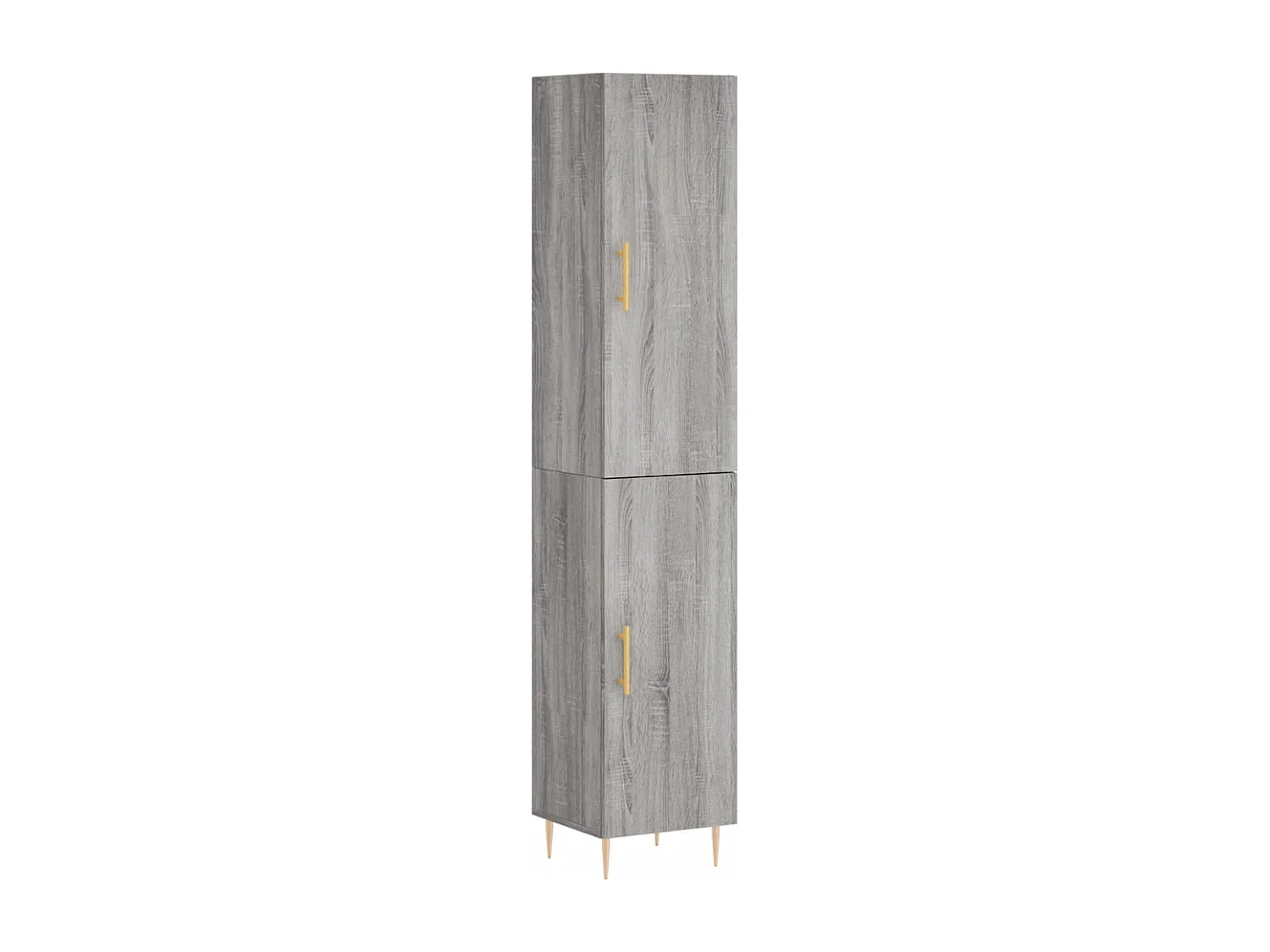 Buffet haut Sonoma gris 34,5x34x180 cm Bois d'ingénierie