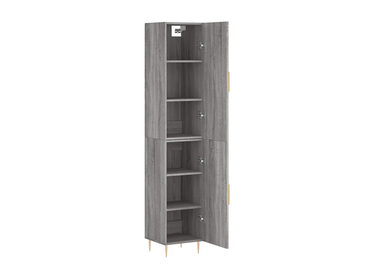 Buffet haut Sonoma gris 34,5x34x180 cm Bois d'ingénierie