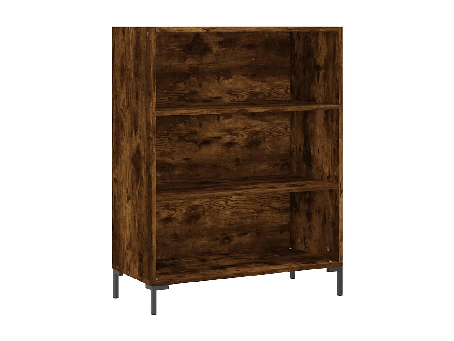 Buffet haut Chêne fumé 69,5x34x180 cm Bois d'ingénierie
