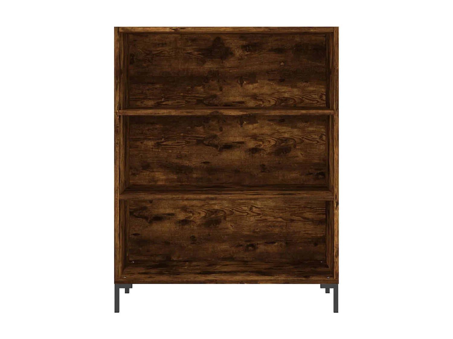 Buffet haut Chêne fumé 69,5x34x180 cm Bois d'ingénierie