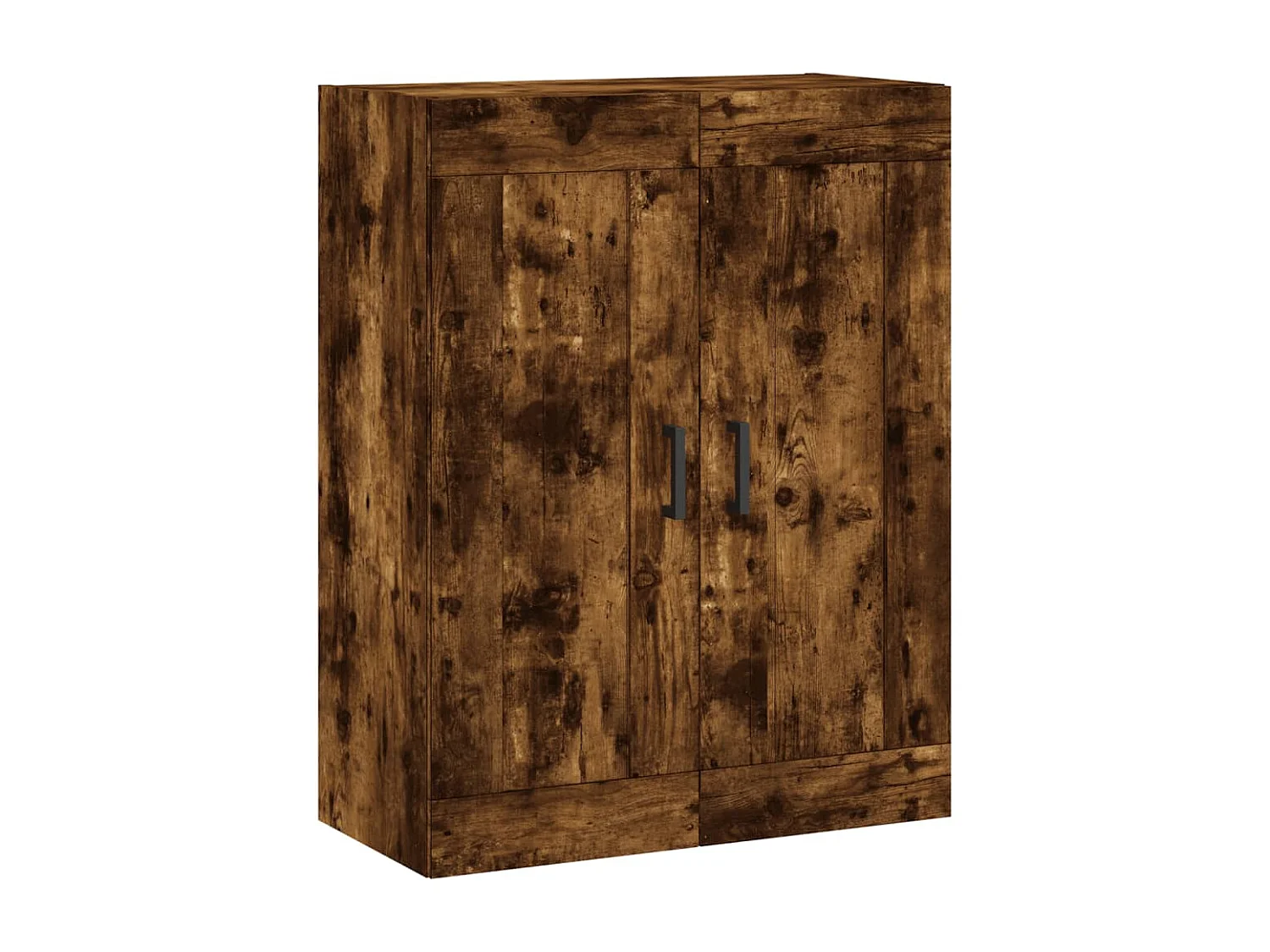 Buffet haut Chêne fumé 69,5x34x180 cm Bois d'ingénierie