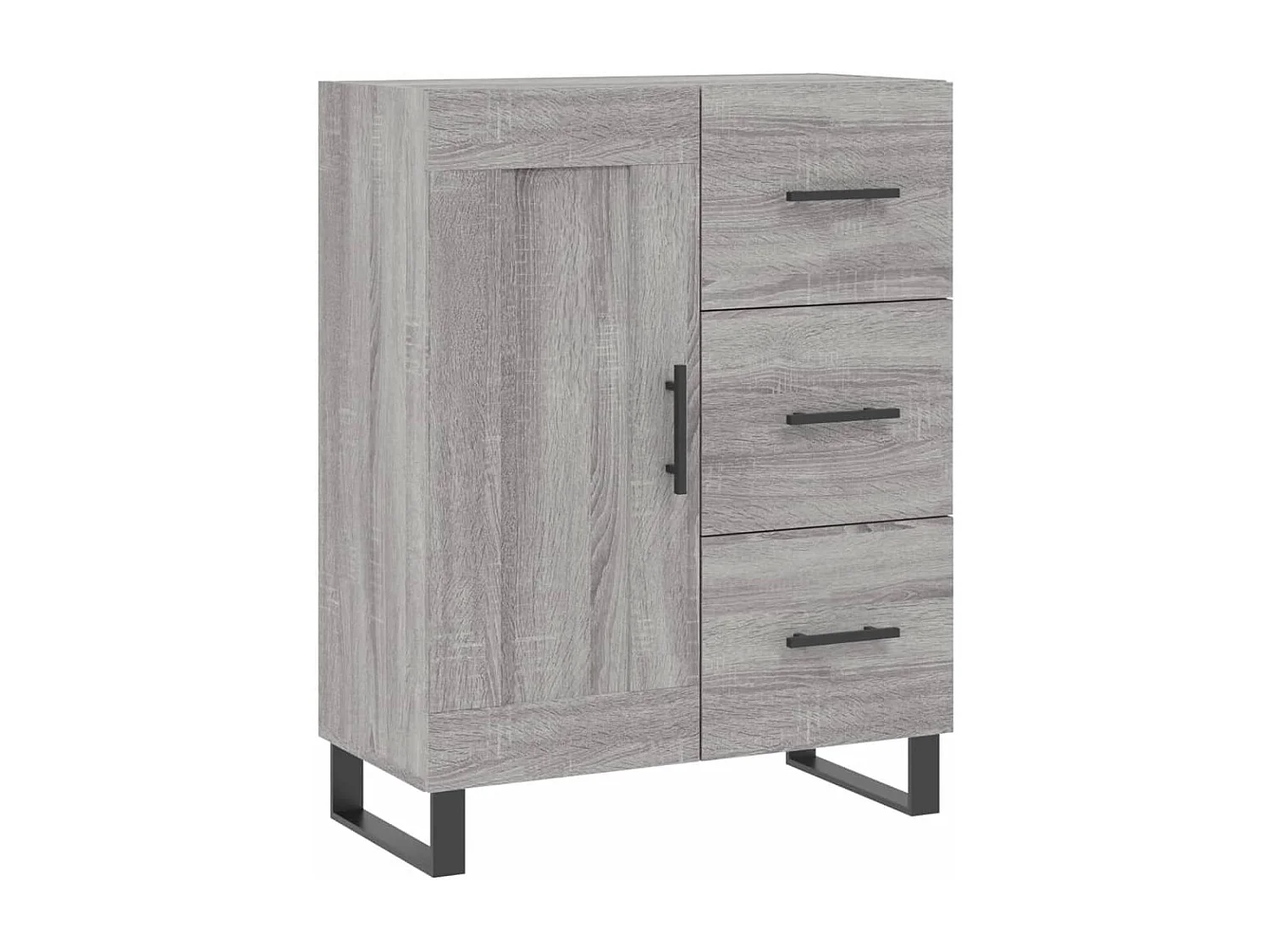 Buffet haut Sonoma gris 69,5x34x180 cm Bois d'ingénierie