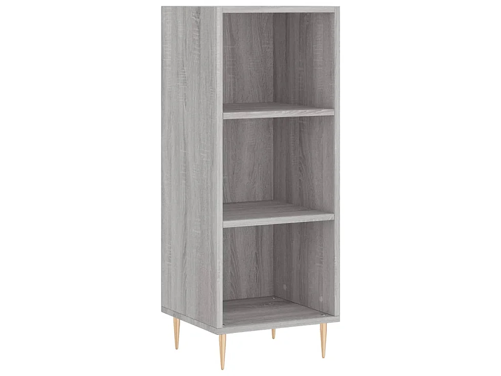Credenza Grigio Sonoma 34,5x34x180 cm in Legno Multistrato