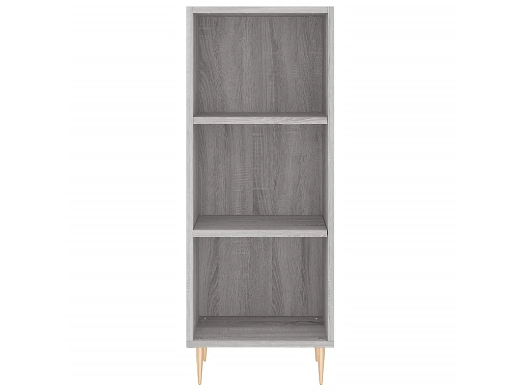 Credenza Grigio Sonoma 34,5x34x180 cm in Legno Multistrato
