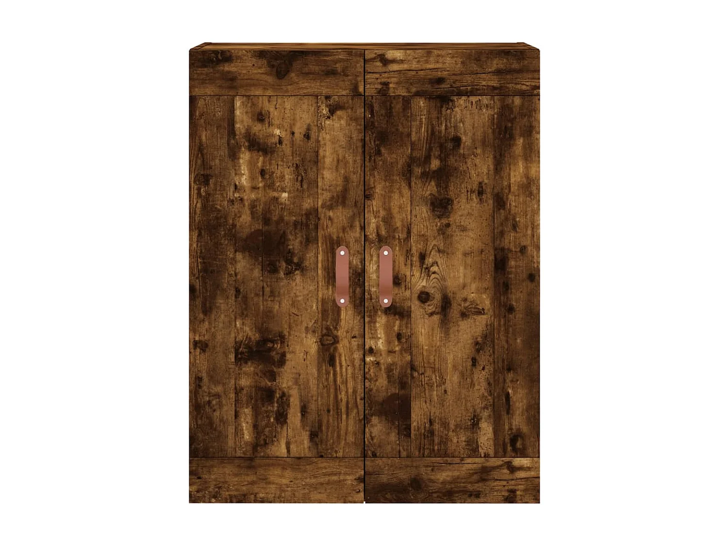 Buffet haut Chêne fumé 69,5x34x180 cm Bois d'ingénierie