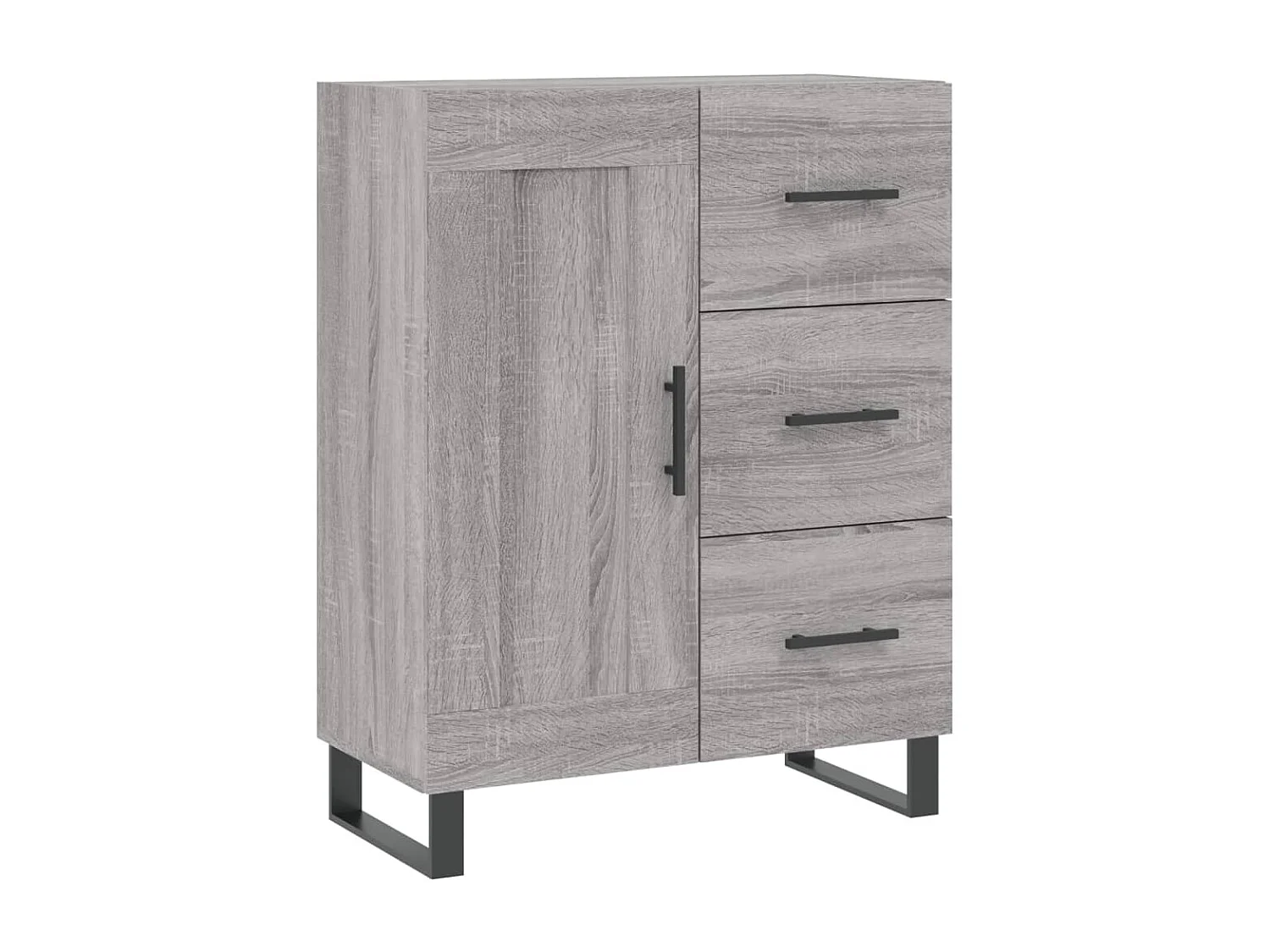 Buffet haut Sonoma gris 69,5x34x180 cm Bois d'ingénierie