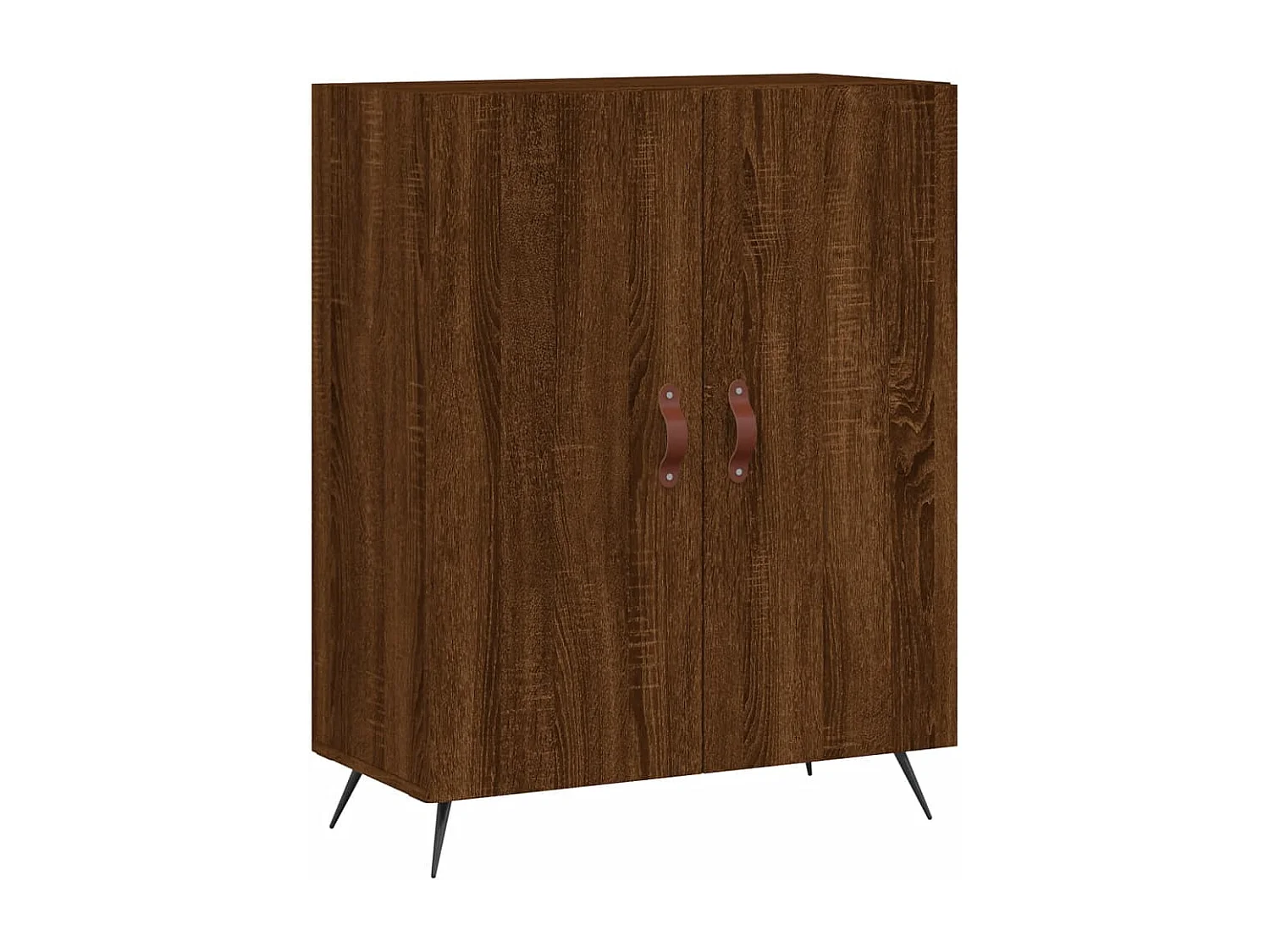 Credenza Rovere Marrone 69,5x34x180 cm in Legno Multistrato