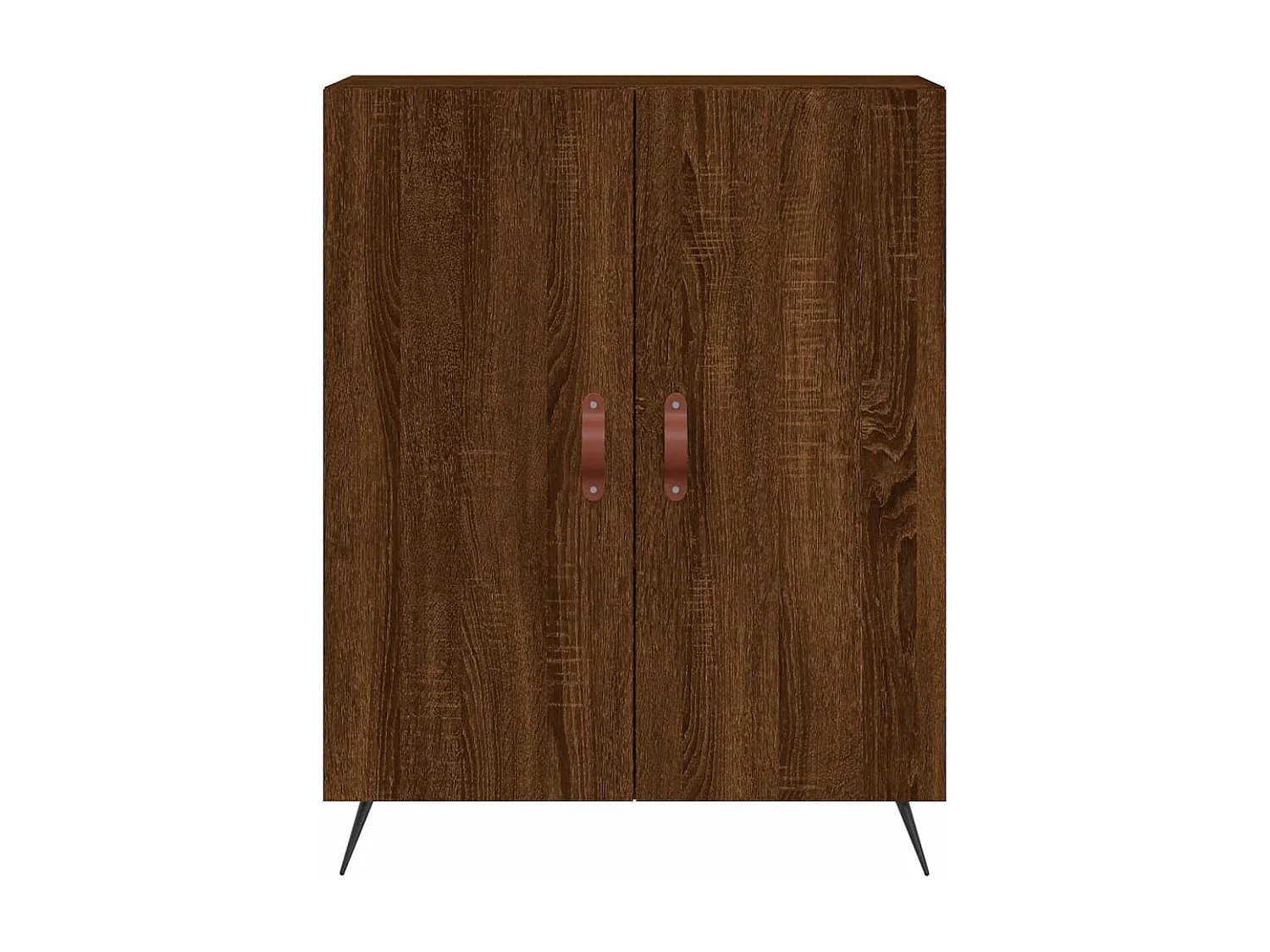 Credenza Rovere Marrone 69,5x34x180 cm in Legno Multistrato