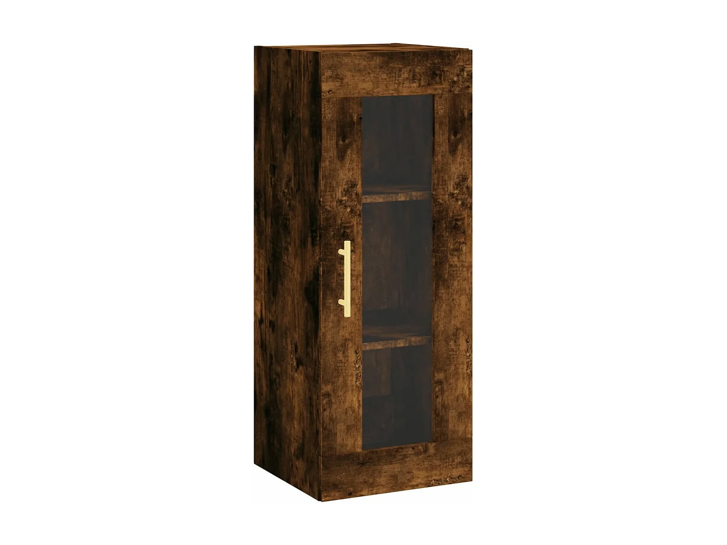 Armário alto 34,5x34x180cm madeira processada carvalho fumado