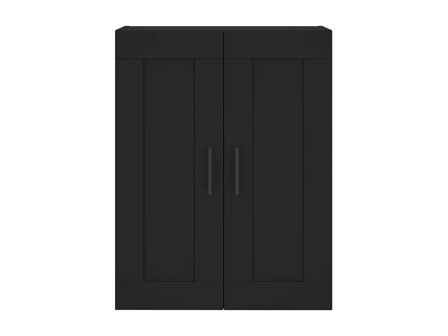 Buffet haut Noir 69,5x34x180 cm Bois d'ingénierie