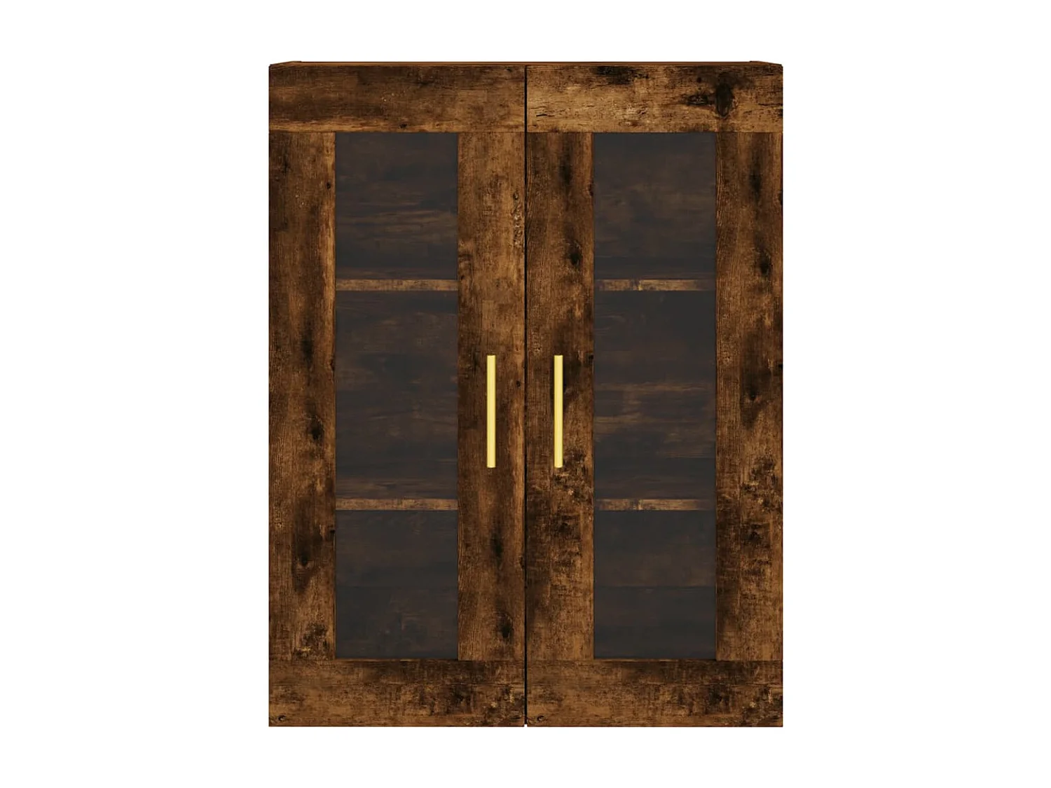 Highboard Räuchereiche 69,5x34x180 cm Holzwerkstoff