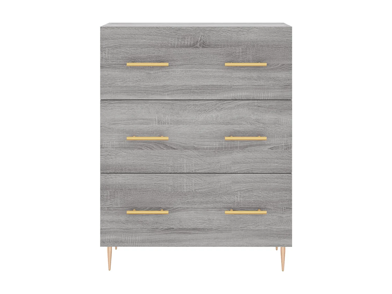 Highboard Grau Sonoma 69,5x34x180 cm Holzwerkstoff