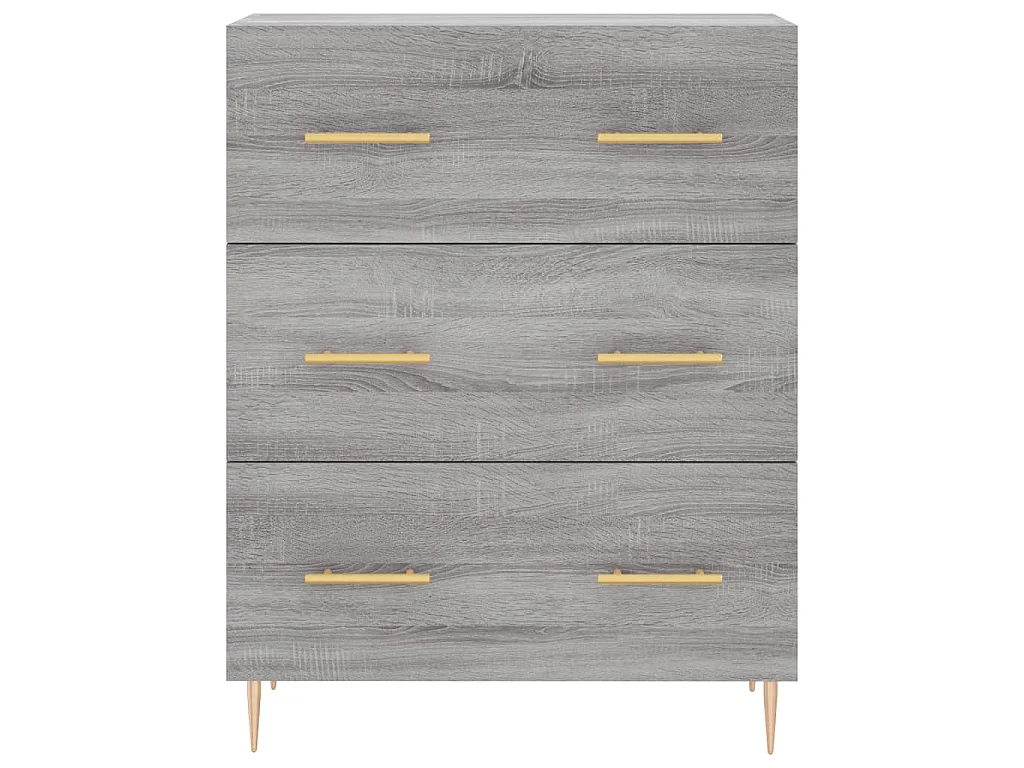 Buffet haut Sonoma gris 69,5x34x180 cm Bois d'ingénierie