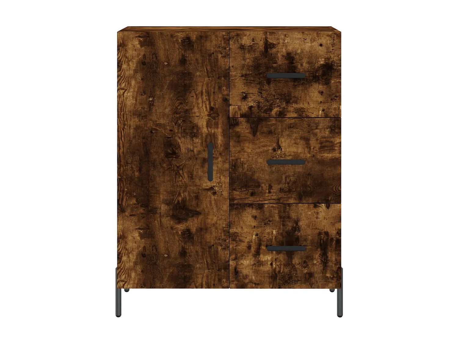 Armário alto 69,5x34x180 cm madeira processada carvalho fumado