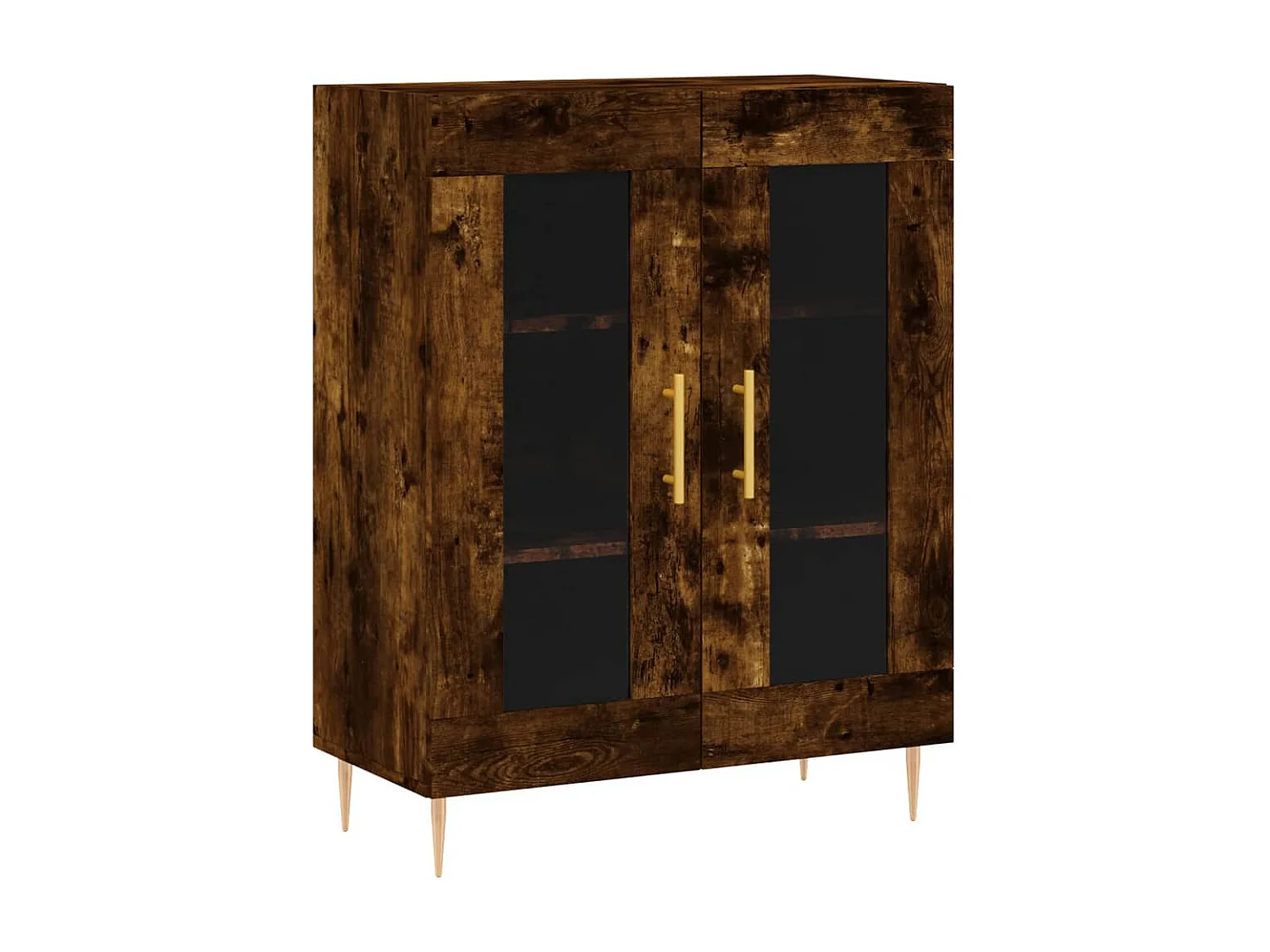 Credenza Rovere Fumo  69,5x34x180 cm in Legno Multistrato