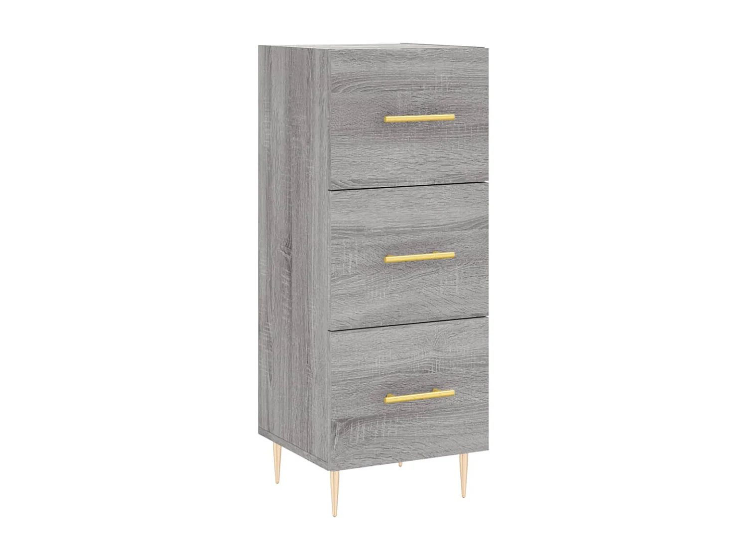 Buffet haut Sonoma gris 34,5x34x180 cm Bois d'ingénierie