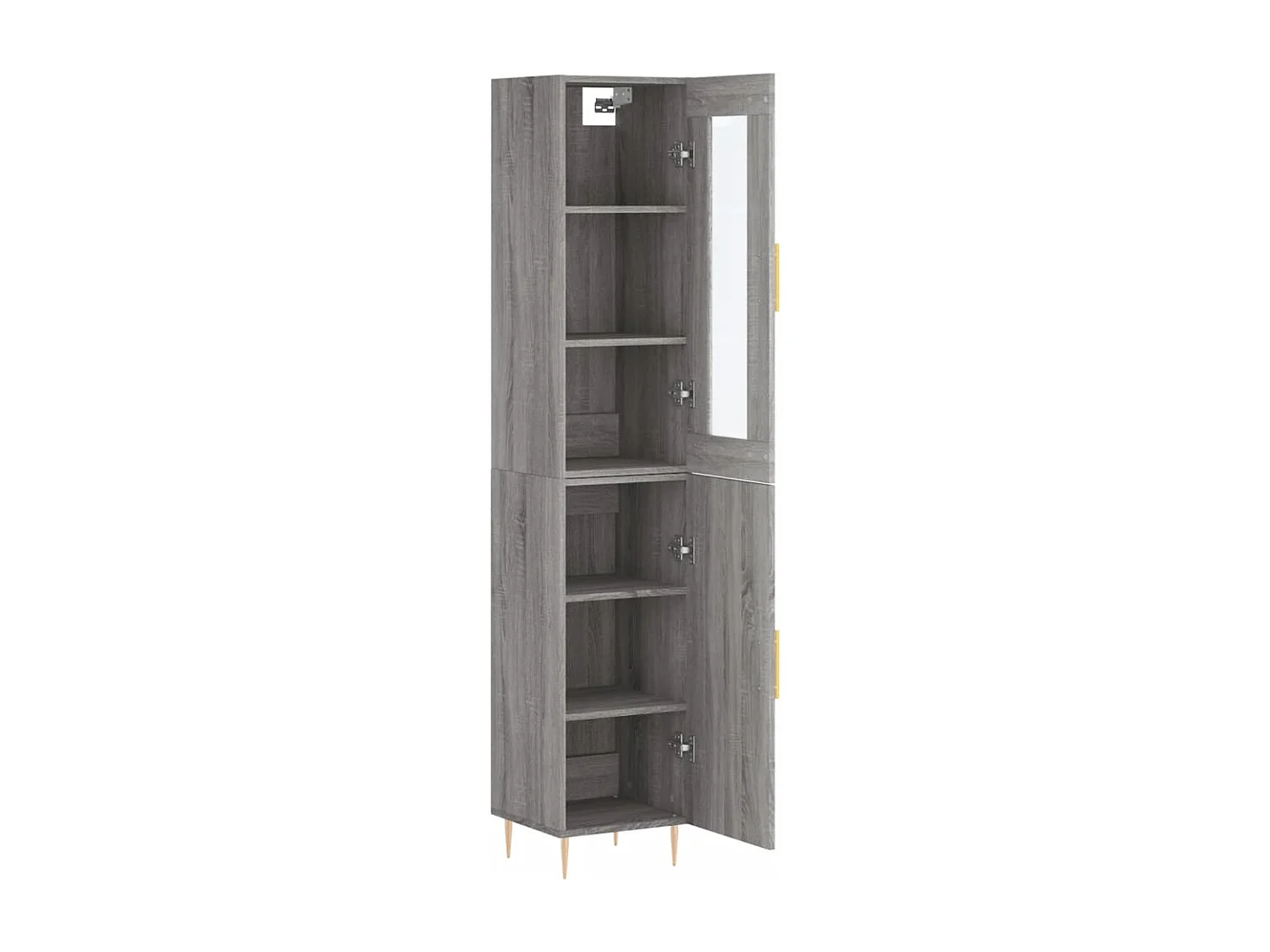 Buffet haut Sonoma gris 34,5x34x180 cm Bois d'ingénierie