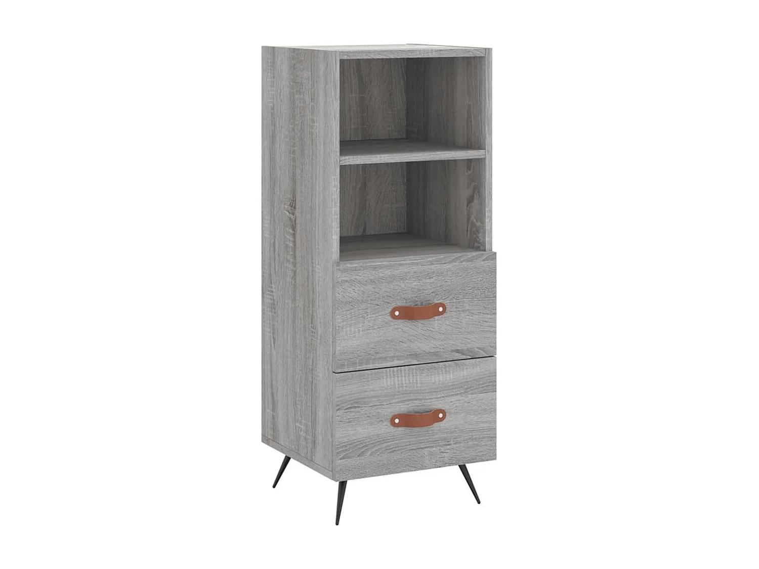Buffet haut Sonoma gris 34,5x34x180 cm Bois d'ingénierie