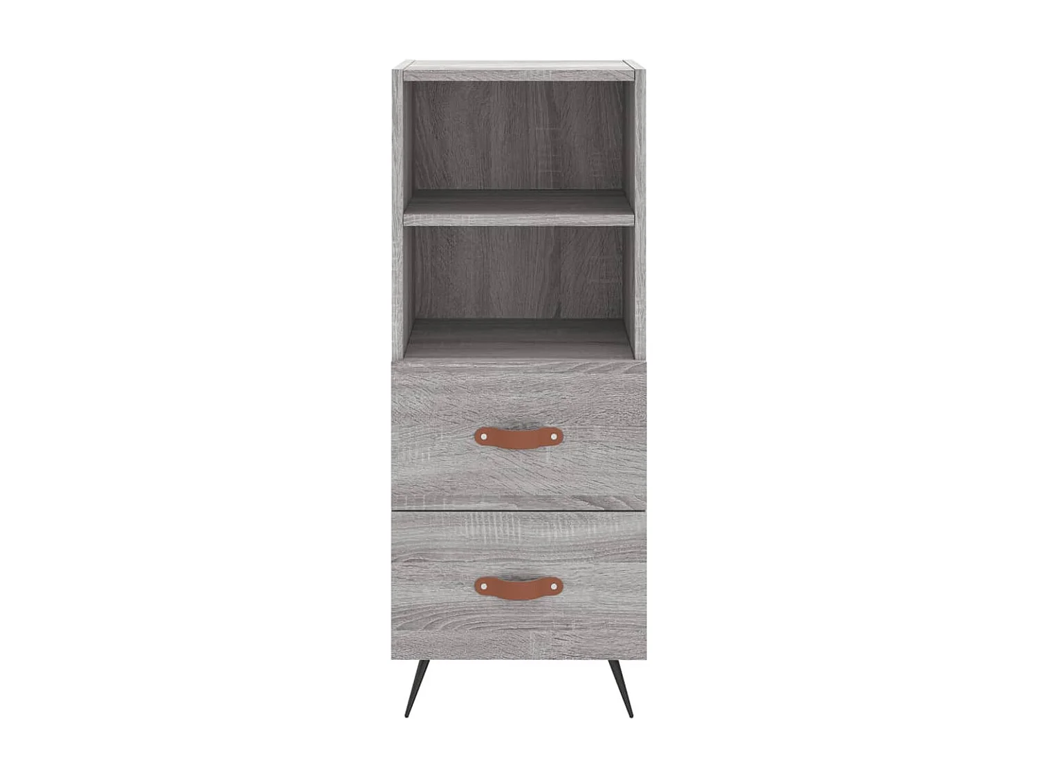 Buffet haut Sonoma gris 34,5x34x180 cm Bois d'ingénierie