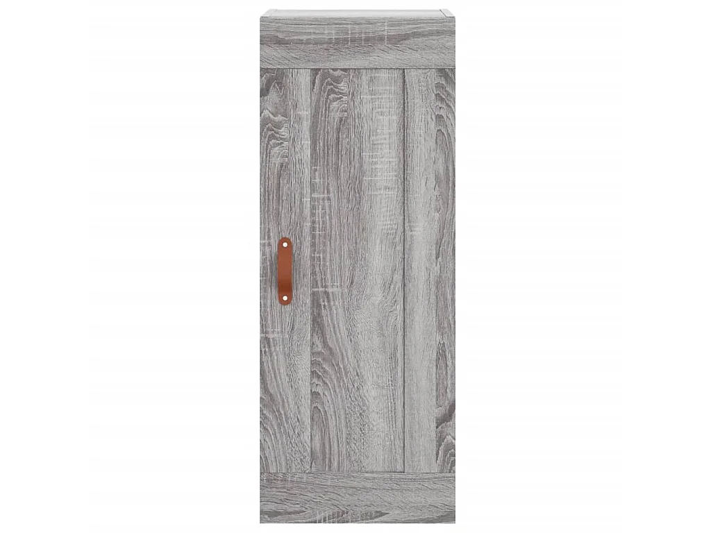 Hoge kast 34,5x34x180 cm bewerkt hout grijs sonoma eikenkleurig