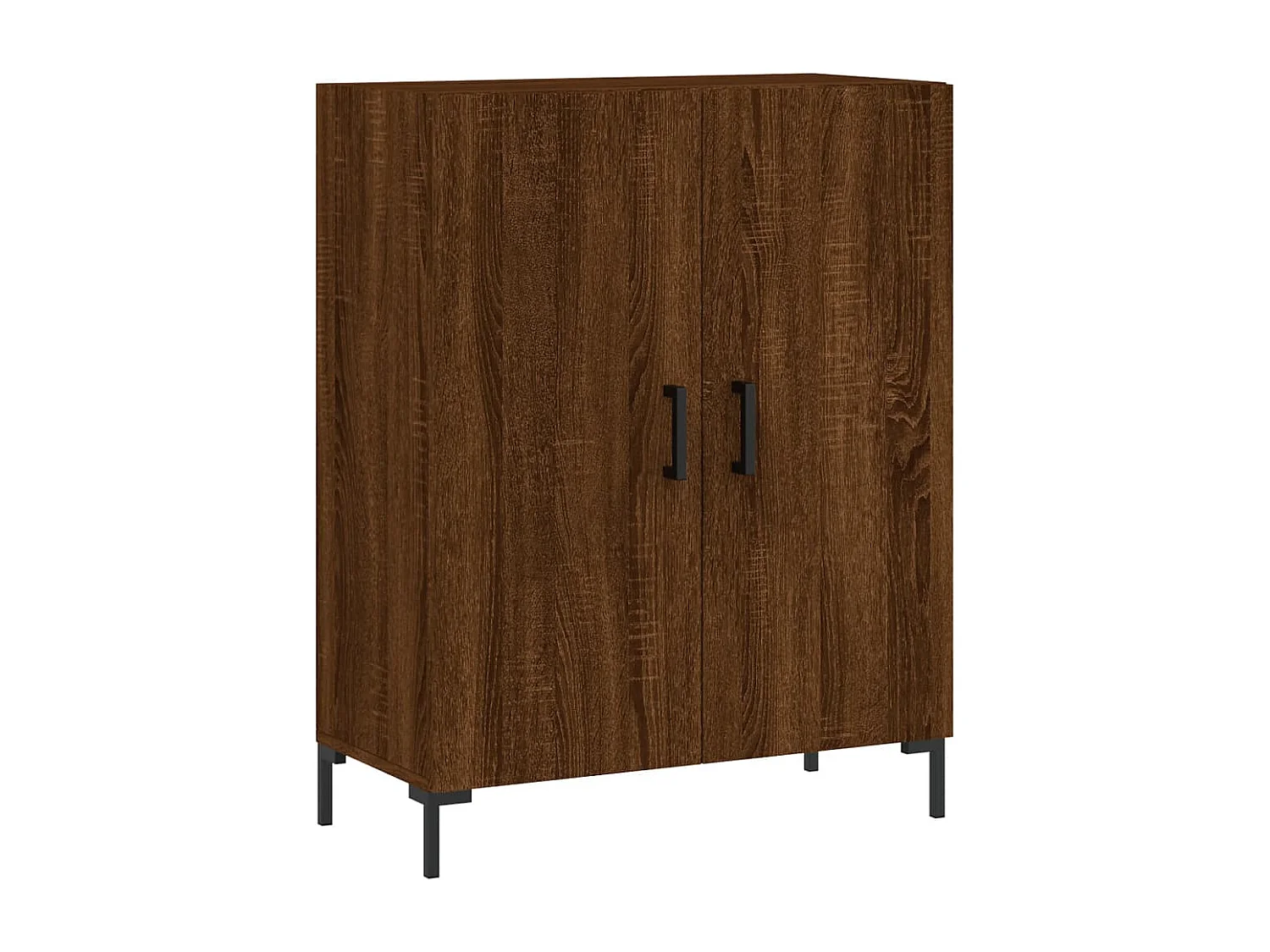 Highboard Braun Eichen-Optik 69,5x34x180 cm Holzwerkstoff