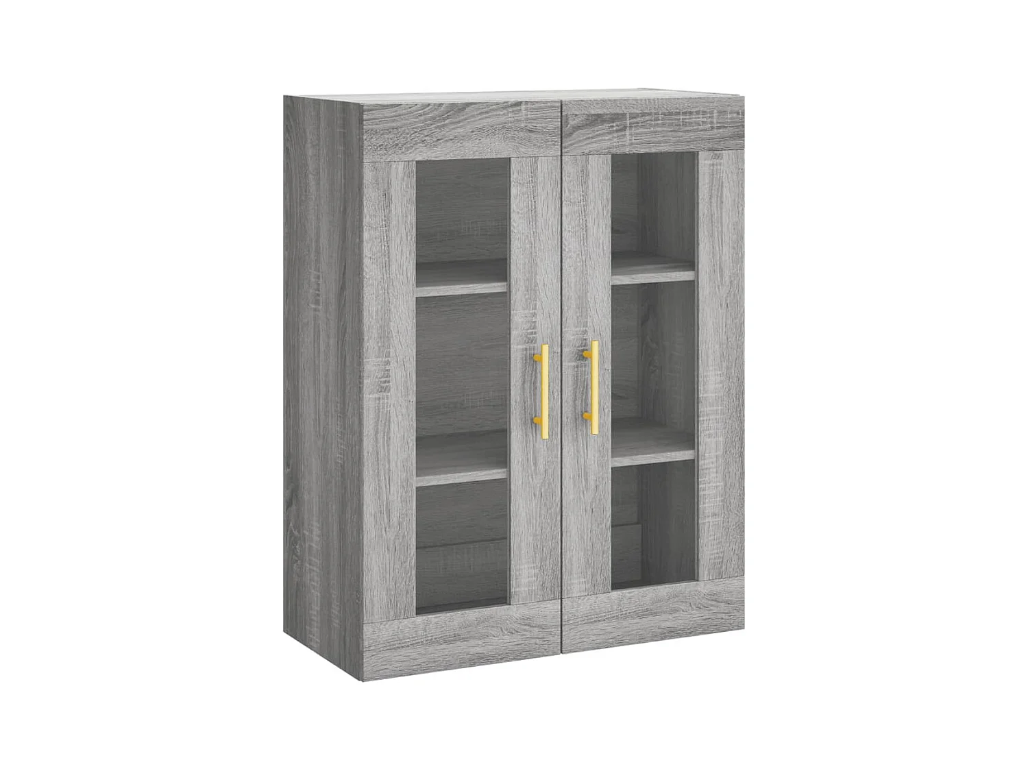 Highboard Grau Sonoma 69,5x34x180 cm Holzwerkstoff