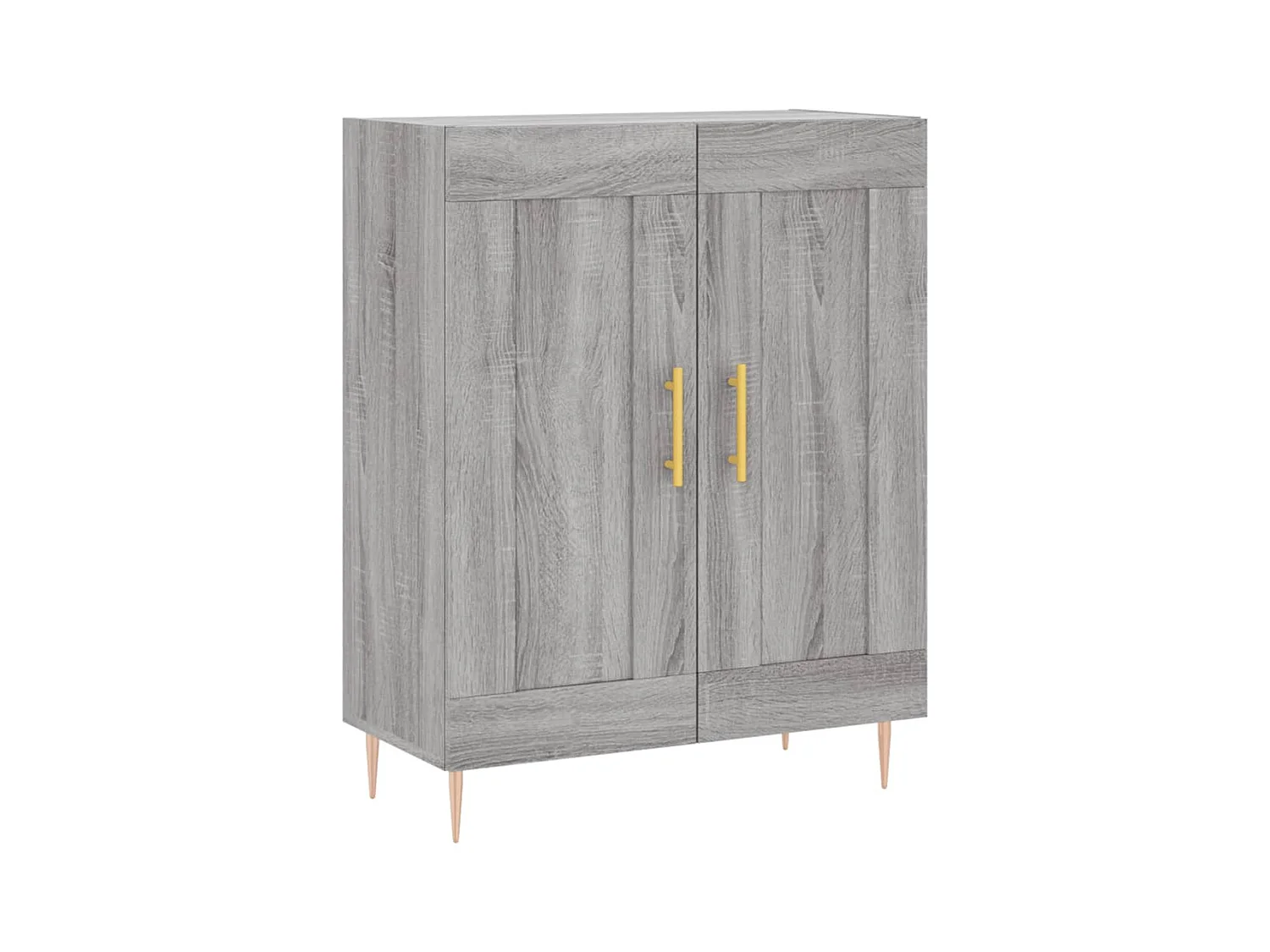 Highboard Grau Sonoma 69,5x34x180 cm Holzwerkstoff