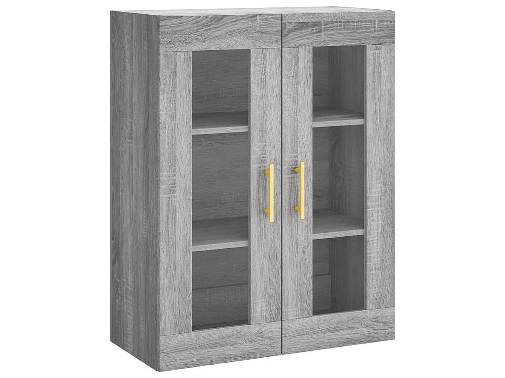 Buffet haut Sonoma gris 69,5x34x180 cm Bois d'ingénierie