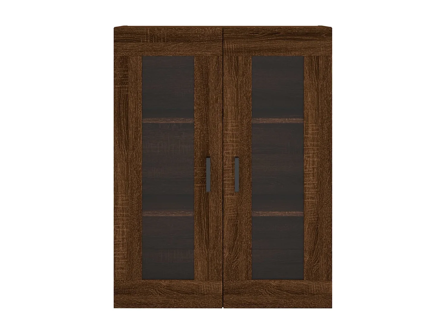 Buffet haut Chêne marron 69,5x34x180 cm Bois d'ingénierie