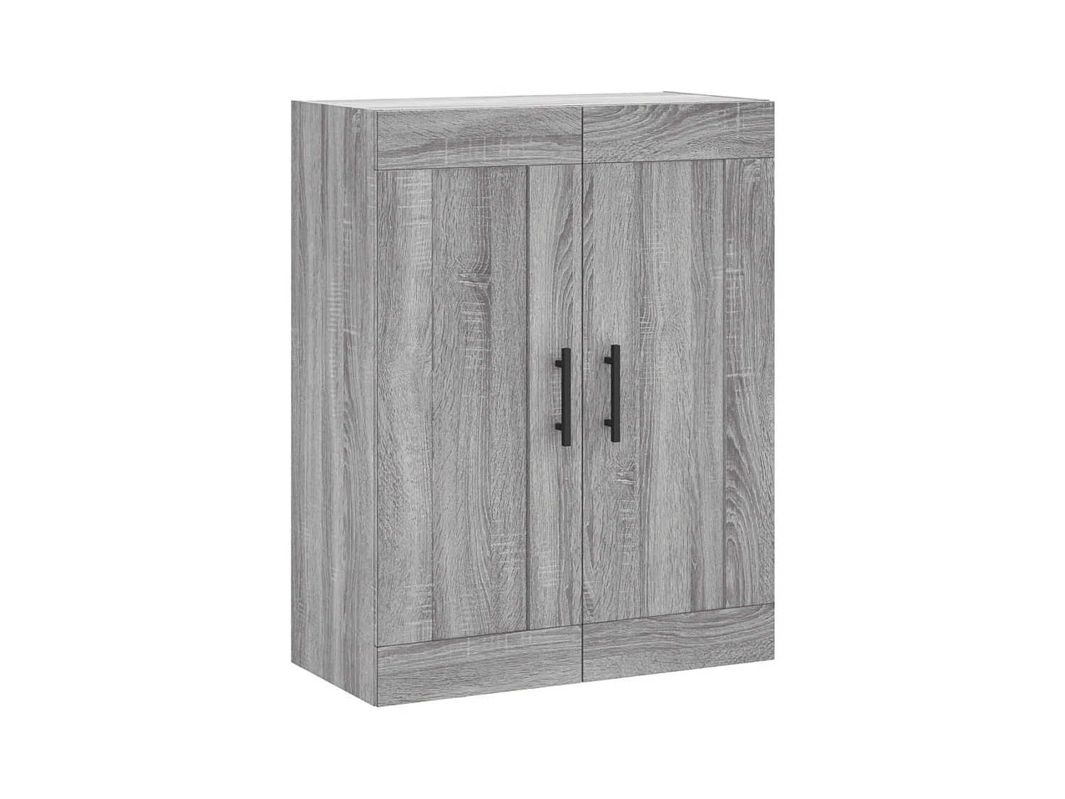 Highboard Grau Sonoma 69,5x34x180 cm Holzwerkstoff