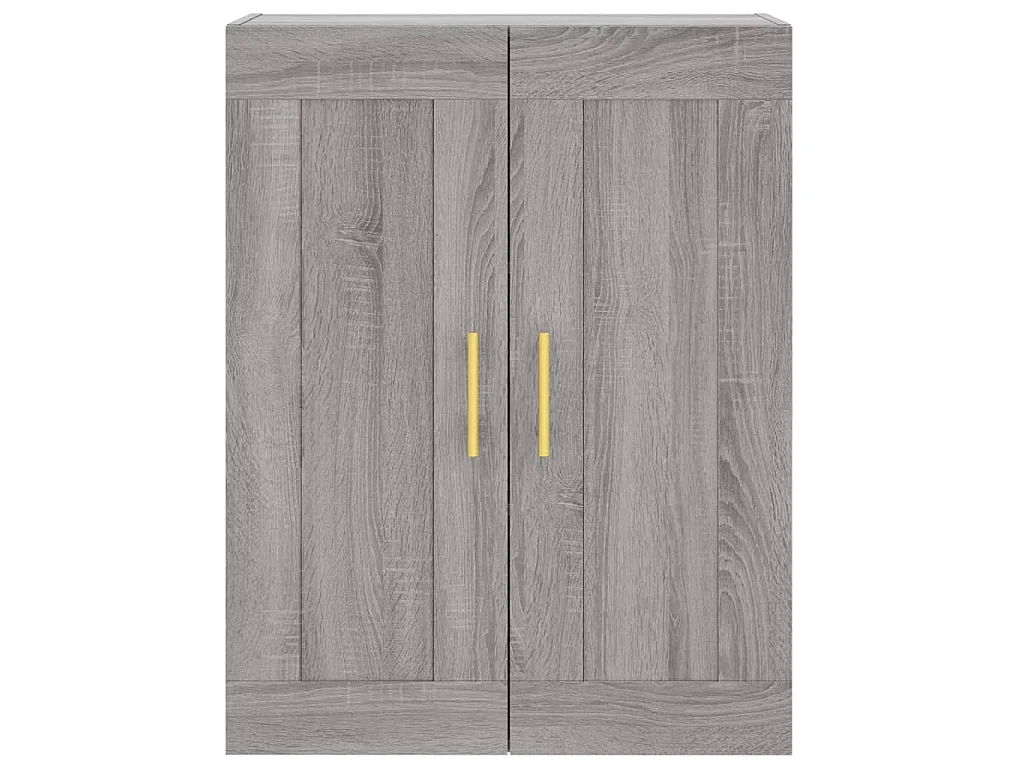 Buffet haut Sonoma gris 69,5x34x180 cm Bois d'ingénierie