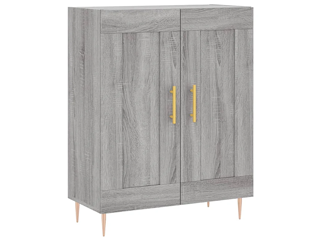 Buffet haut Sonoma gris 69,5x34x180 cm Bois d'ingénierie